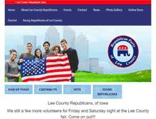 Tablet Screenshot of leecountyrepublicans.org